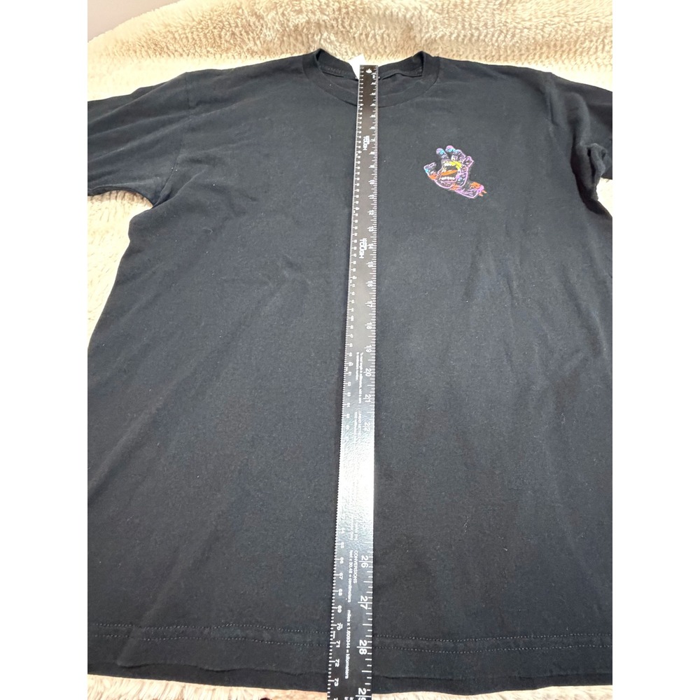Y2K Skater Streetwear 90s Surf Style Indie Screaming Hand Mens Large Black Shirt - Picture 5 of 5